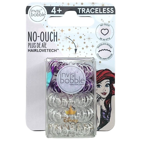 Disney Princess Invisibobble No-Ouch Hair Rings Traceless - 5 Count Ages 4+ - Picture 9 of 12